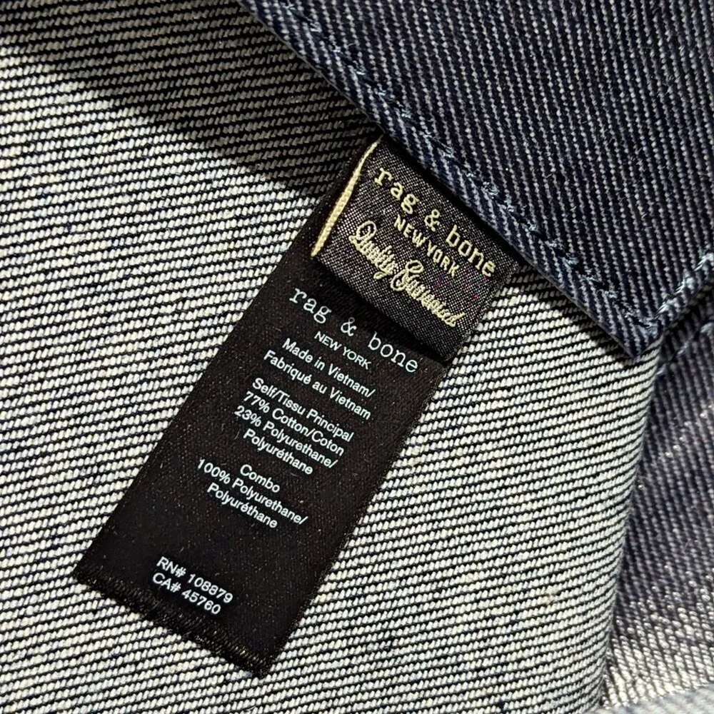 Rag & Bone Women’s Emerson Tote Coated Canvas Denim (MSRP $298)